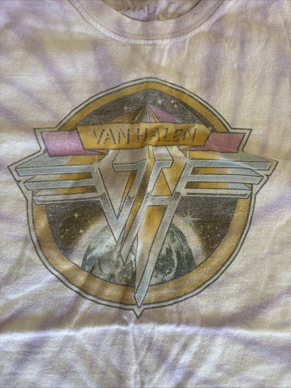 Van Halen T Shirt Tie Dye Graphic Logo Rock Band Tee Men’s Small - Picture 3 of 6